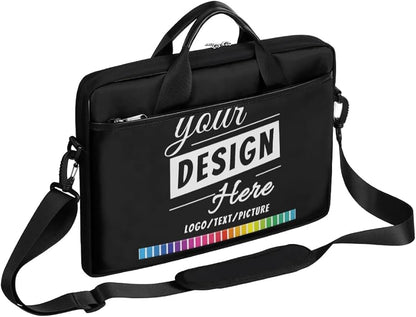 Custom-Laptop-Bag 15 Inch with Name Photo Personalized-Computer-Shoulder-Case Briefcases for Women Men Business