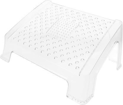Ergonomic Plastic Foot Stool with Textured Surface for Under Desk Use Comfortable Foot Rest for Bathroom and Home to Sitting Posture Reduce Fatigue