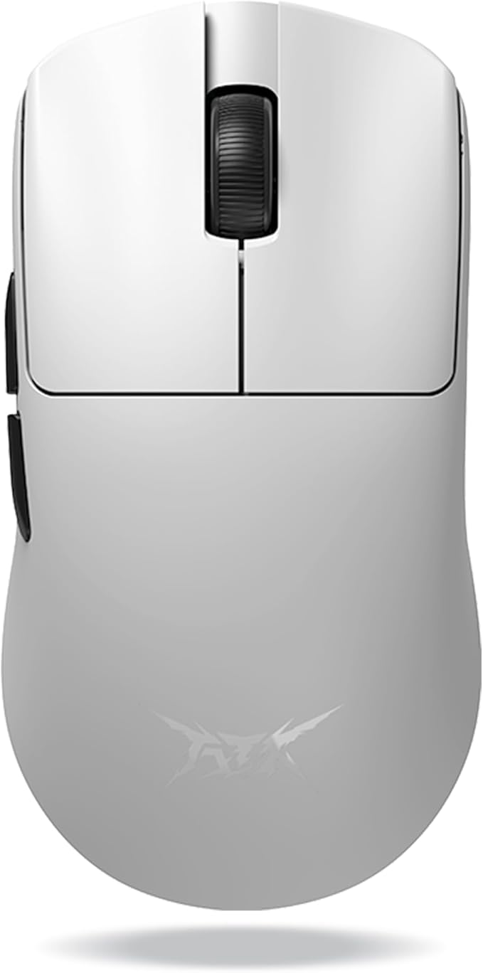ATK F1 Wireless Gaming Mouse – 35 g Ultralight, PAW3950 Sensor, 8000 Hz Polling, Dual Mode USB-C, Optical Switches, FPS Ergonomic Design (F1 Extreme, White)