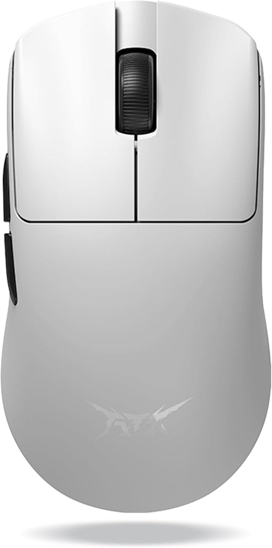ATK F1 Wireless Gaming Mouse – 35 g Ultralight, PAW3950 Sensor, 8000 Hz Polling, Dual Mode USB-C, Optical Switches, FPS Ergonomic Design (F1 Extreme, White)