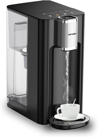 Vortopt Countertop Water Dispenser, 4L Large Capacity, 5 Temperature Settings (Normal Temperature，45℃，60℃，85℃，95℃), Activated Carbon Filter, Child Lock & Overheat Protection,UR04 Silvery