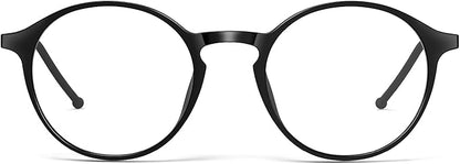 VISOONE Round Lightweight Blue Light Blocking Glasses Women Men Fashion Cute Thin Eyewear Niko