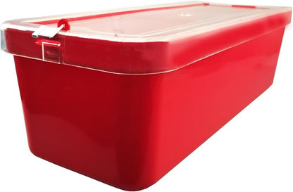 Victory Fire Extinguisher Cabinet Box Plastic Red Cabinet with Cover for 5lb 10lb Extinguisher (for 10LB Fire Extinguisher)