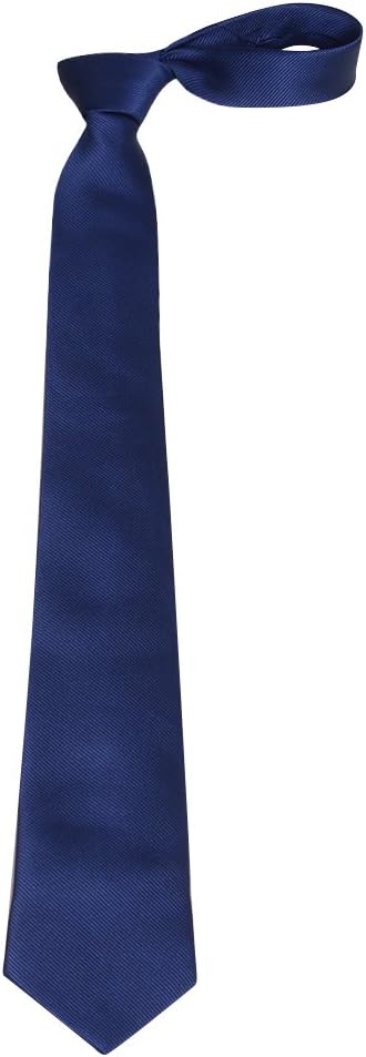 QBSM Mens Solid Polyester Textile Neckties Pure Color Neck Ties