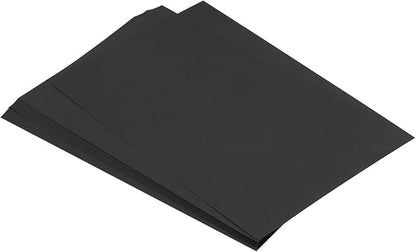 MECCANIXITY 75 Sheets A4 Colored Print Copy Paper 8.3" x 11.7" Origami Paper Printer Paper 80gsm for Printing, Document Copying, Art Craft,Black