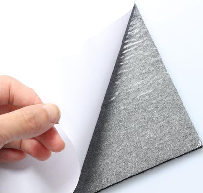 6" X 8" X 1/5" Thick Heavy Duty Felt Sheets - 8 Sheets (Black) | Furniture Pads - TrueDesk