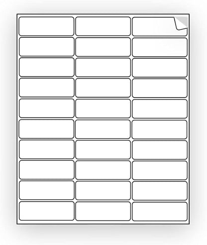 600 EcoSwift Shipping Labels 2 5/8 x 1 inches Mailing Address Inventory Blank White Self Adhesive for Laser Inkjet Printer 2.625 x 1 | Laser Inkjet Printer Labels - TrueDesk