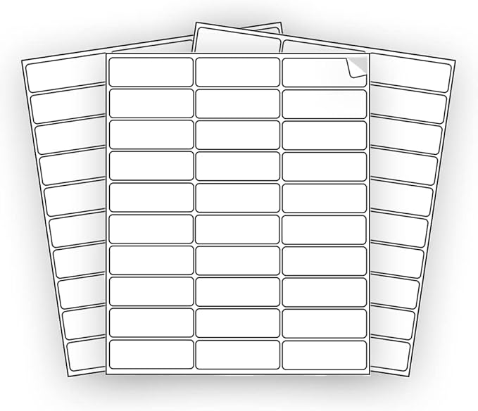 600 EcoSwift Shipping Labels 2 5/8 x 1 inches Mailing Address Inventory Blank White Self Adhesive for Laser Inkjet Printer 2.625 x 1 | Laser Inkjet Printer Labels - TrueDesk