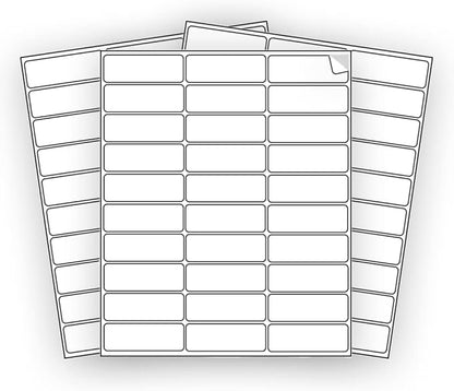 600 EcoSwift Shipping Labels 2 5/8 x 1 inches Mailing Address Inventory Blank White Self Adhesive for Laser Inkjet Printer 2.625 x 1 | Laser Inkjet Printer Labels - TrueDesk