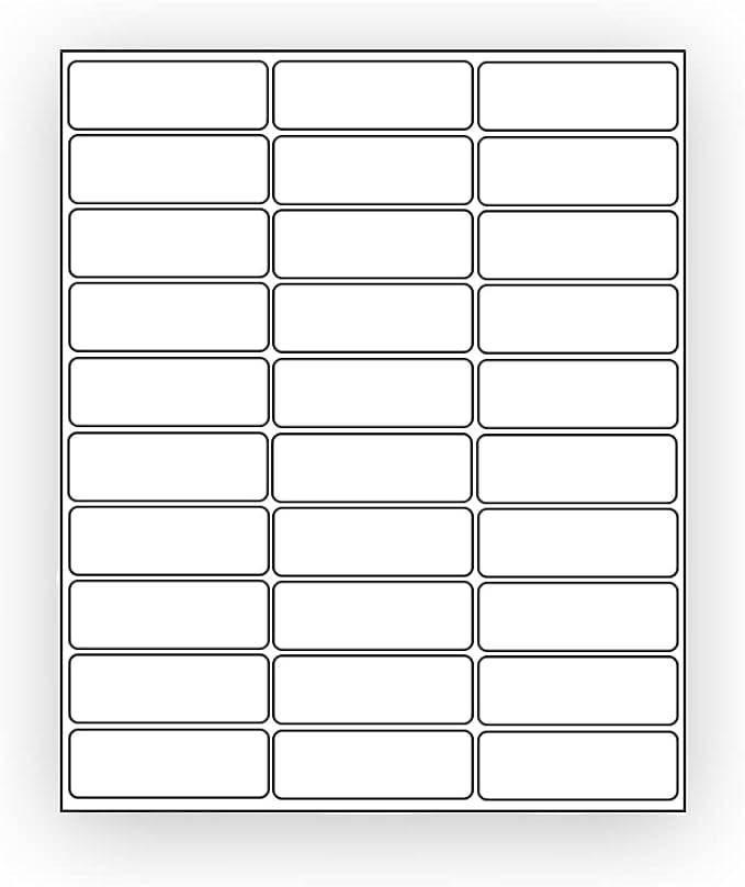 600 EcoSwift Shipping Labels 2 5/8 x 1 inches Mailing Address Inventory Blank White Self Adhesive for Laser Inkjet Printer 2.625 x 1 | Laser Inkjet Printer Labels - TrueDesk
