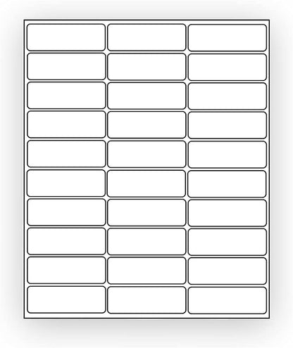 600 EcoSwift Shipping Labels 2 5/8 x 1 inches Mailing Address Inventory Blank White Self Adhesive for Laser Inkjet Printer 2.625 x 1 | Laser Inkjet Printer Labels - TrueDesk