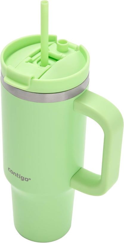 Contigo Streeterville 30oz Tumbler, Stainless Steel Vacuum Insulated, Leak-Proof, Cold for 29 Hours, Fits in cupholders, Cucumber
