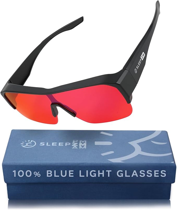 100% Blue Light Blocking Glasses - Women + Men - Better Sleep - Anti Eye Strain Protection - Computer Screens Gaming