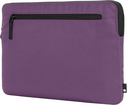 Incase Compact Laptop Sleeve with Flight Nylon - 16 Inch MacBook Pro and Laptop Case – Slim Computer Sleeve with Faux Fur Lining, Front Accessory Pocket with Zipper - Nordic Mauve