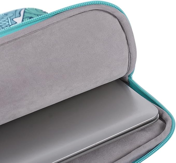 Laptop Sleeve 14 Inch,Waterproof Protective Notebook Case Briefcase Carrying Bag Compatible with MacBook,Acer,Asus, Dell,Lenovo,Microsoft,HP Laptop Cover (Wave, 14 inch)
