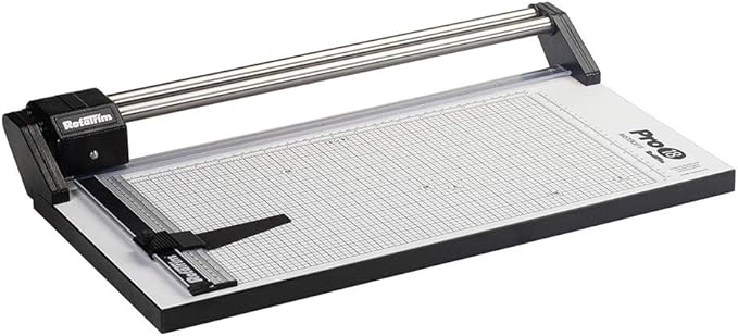 Rotatrim Pro 18 Inch Cut Professional Paper Cutter/Trimmer Precision Rotary Trimmer with Self-Sharpening Precision Steel Blades & Twin Stainless Steel Guide Rails (RCPRO18i)