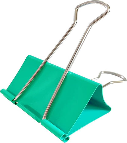 18PCS Jumbo Binder Clips 3 Inch, Green, Binder Clips Extra Large Heavy Duty for Office Supplies