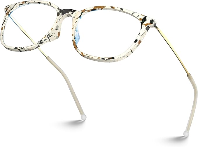 VISOONE Anti Slip TR90 Blue Light Blocking Glasses Size M Eyewear Frame with Anti Glare Eye Protection for Women GaeL
