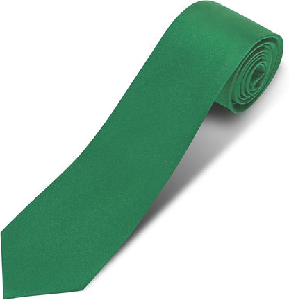 Men's Ties Solid Pure Color 3.15" (8CM) Necktie Plain Formal Business Wedding Black Ties For Men