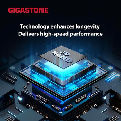 GIGASTONE 64GB Flash Drive (10 Pack) Z60 USB 3.2 Gen 1, 100MB/s Ultra Fast, Retractable Capless Slider Design, Data Storage, Backup for PC/Mac/TV/Car Audio, USB 2.0/3.0/3.1 Compatible