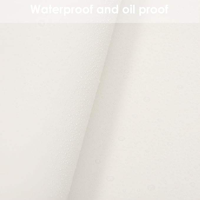 Leather Table Cover,1.8mm Thick,42x60 Inch Table Protector,Table Protector for Dining Room Table,Dining Table Cover,White Table Cover,Hule para Mesa De Comedor(White+White,42x60)
