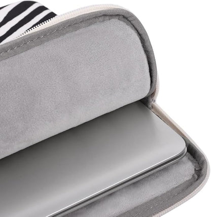 Laptop Sleeve 14 Inch,Waterproof Protective Notebook Case Briefcase Carrying Bag Compatible with MacBook,Acer,Asus, Dell,Lenovo,Microsoft,HP Laptop Cover (Zebra, 13 inch)