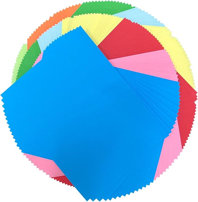 Colored Paper 8.5 x 11 Assorted Colored Print Paper 10 Colors Copy Paper, Letter Size Colored Copy Paper for Cutting DIY Kids Art Craft School Office Supplie
