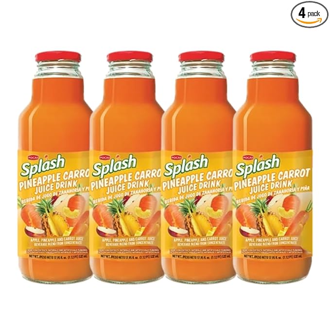 SPLASH Pineapple Carrot Juice Drink 750ml, 4 Pack