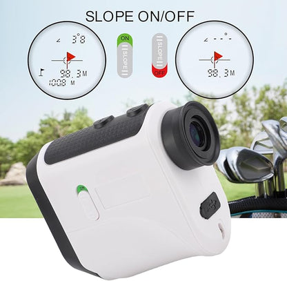 1200Yards Range Finder Golf with Slope, 7X Magnification, Lightweight Portable Rechargeable Rangefinder, Flag Lock Vibration, Switch for Legal, Range Finders for Hunt Golf Accessory(White)