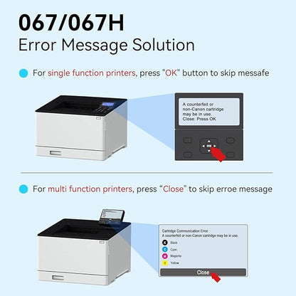 LEMERO UEXPECT 067H High Yield Toner Cartirdge Set Compatible Canon 067H 067 Toner for Color ImageClass MF656Cdw MF654Cdw LBP633Cdw LBP632Cdw MF653Cdw Printer Ink, 4 Pack