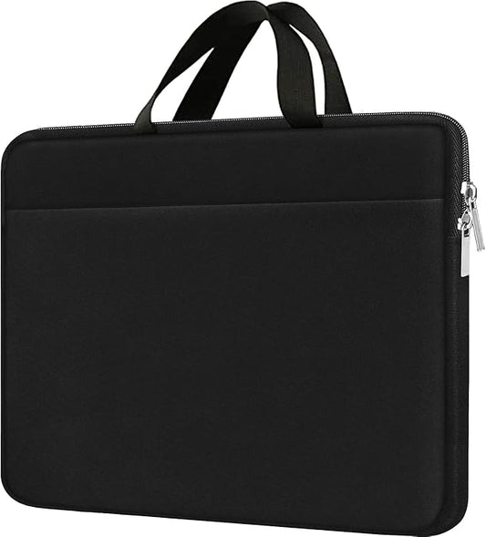 Laptop Sleeve Case 15.6 inch, Durable Travel Laptop Bag HandBag Shockproof Protective Computer Cover Carrying Bag Briefcase for 15" 15.6" HP Asus Acer Dell Lenovo Laptop Notebook Ultrabook, (Black)
