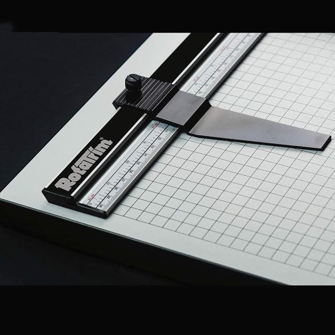 Rotatrim Pro 12 Inch Cut Professional Paper Cutter/Trimmer Precision Rotary Trimmer with Self-Sharpening Precision Steel Blades & Twin Stainless Steel Guide Rails (RCPRO12i)