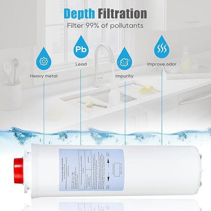 51300C Replacement (12 Packs-No Chip),Compatible with EzH2O Filter Replacement Bottle Station High Capacity 3000 Gallon,Replacement EWF3000 for 51300/C ERF750, 51299C, 55898C (12)