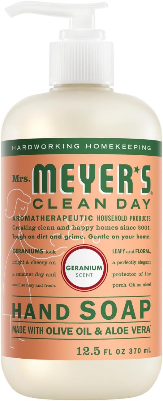 Mrs. MEYER'S CLEAN DAY Hand Soap, Refill Variety Pack Soaps Made to Clean and Freshen Hands