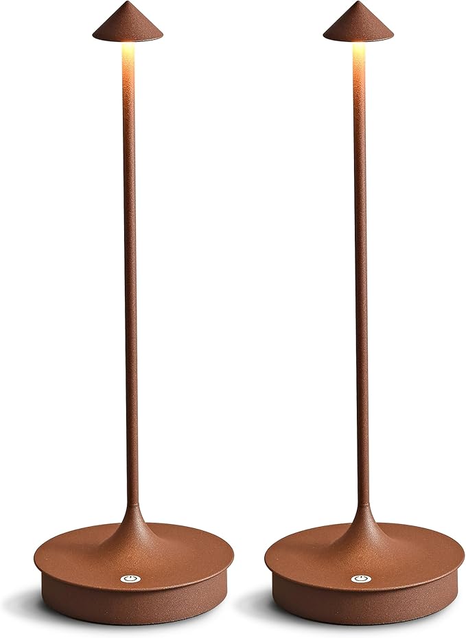Cordless Table Lamp Rechargeable LED Table Lamps Battery Operated 4000mAh Touch Dimmable Wireless Lamp Waterproof Portable Outdoor Table Light for Restaurants and Dining Home Indoor/Outdoor Use