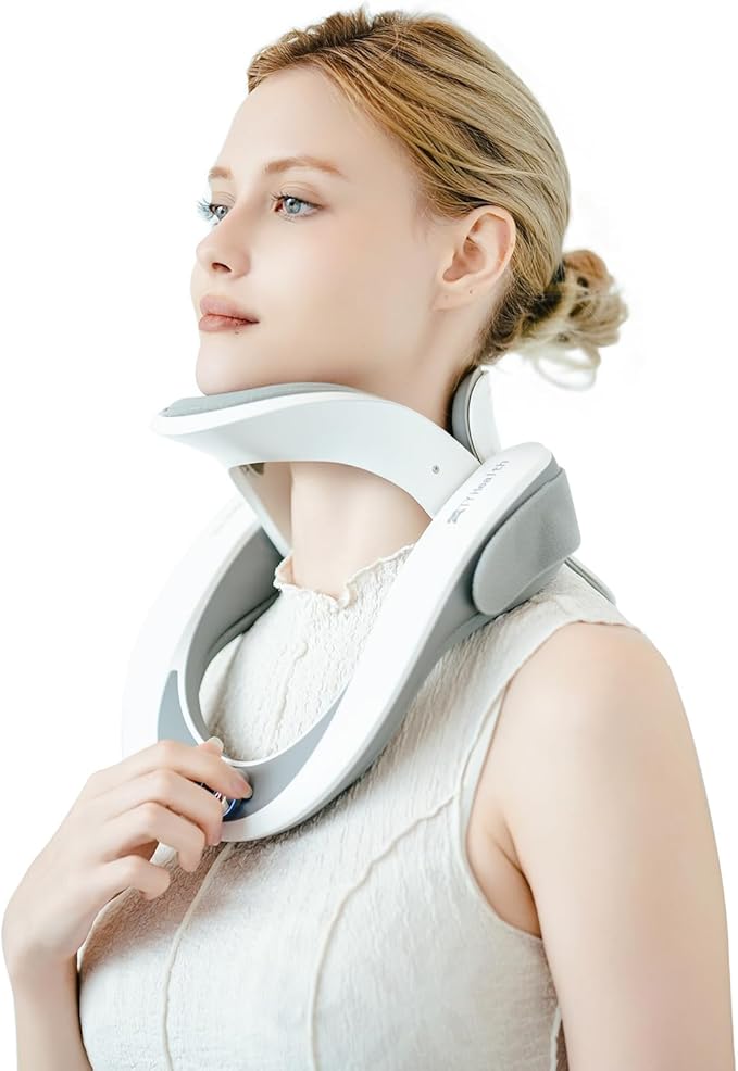 TYhealth Neck Traction Device: FDA-Cleared Electric Cervical Traction Device for Neck Pain Relief, Posture Correction & Muscle Relaxation | Neck Size: 12-16 inch