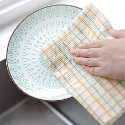 Disposable Kitchen Dish Cloths and Tableware Wipes, 30×42cm, 30pcs, Dual-use Cleaning Cloths for Dishwashing and Household Cleaning