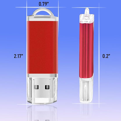 USB Drive Bulk 2GB Flash Drive Pack Thumb Drives 50 Pack Swivel Bulk USB 2.0 Memory Stick Jump Flash Drives 2GB, Colorful