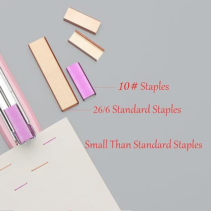 NatSumeBasics Colorful #10 Staples Colored Staple for Mini Stapler, 4000 Metallic No. 10 Staples, Smaller Than Standard Staple (Assorted)