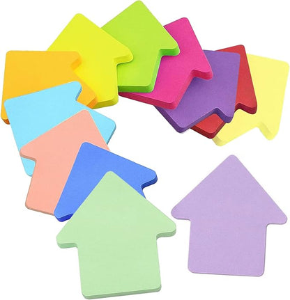 Sticky Notes, Self Sticky Post Notes, Colored Sticky Tabs for Notebooks Bible Study School Office Supplies 2.75 x 2.75 Inch 50 Pieces/Pad 600 Sheet Arrows