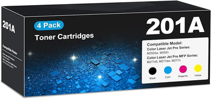 201A Toner Cartridge MFP M277dw M277c6 CF400A 201X High Yield Compatible for HP 201A Toner Cartridge with Chip for Laser Jet Pro MFP M277dw M277c6 Laser Jet Pro M252dw M252n MFP M277n HP201X
