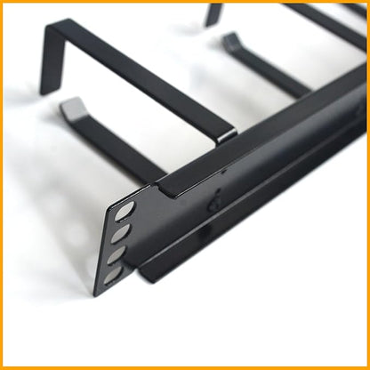 RIVECO 2PCS 1U Cable Management for Rack & Server Cabinet, Network Cord Wire Managing 19” Rack Mount 4 D-Rings Large Capacity