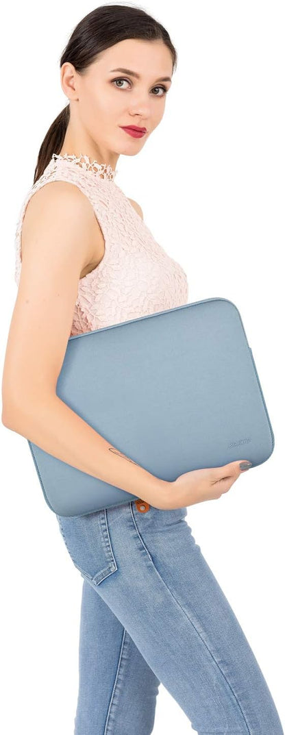 MOSISO Laptop Case 13 inch, 13 inch Laptop Sleeve Bag Compatible with MacBook Air 13 M4 M3 M2 M1 2025-2018 / Pro 13 M2 M1 2025-2016, Neoprene Computer Sleeve Bag with Small Case, Airy Blue