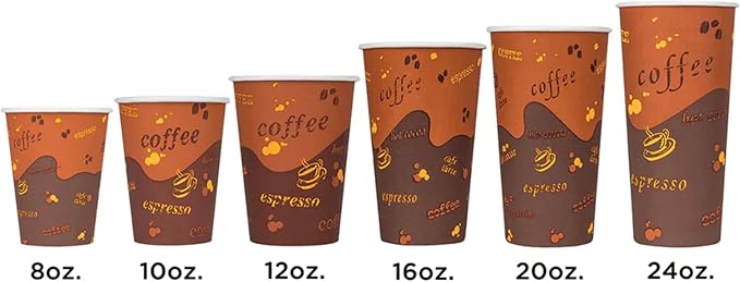 Karat 20 oz Paper Hot Coffee Cups [600 ct] Disposable, Leak-Resistant Double Poly-Lined Cups for Hot Beverages, 90mm (C-K520)