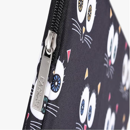 Laptop Sleeve 14 Inch,Waterproof Protective Notebook Case Briefcase Carrying Bag Compatible with MacBook,Acer,Asus, Dell,Lenovo,Microsoft,HP Laptop Cover (Cat, 13 inch)