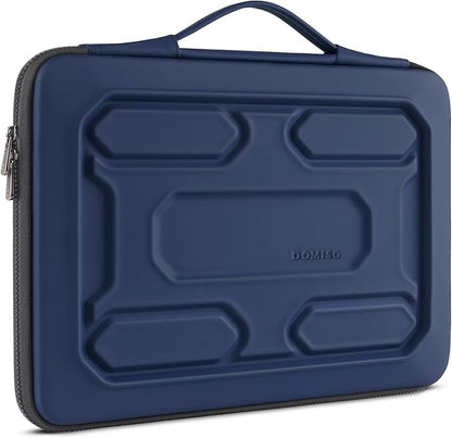 DOMISO 13.3 inch Laptop Sleeve with Handle Shockproof Computer Bag Waterproof EVA Protective Carrying Case for 13-13.3 inch Notebooks/13 MacBook Air/MacBook Pro Retina/Dell XPS 13/HP,Dark Blue