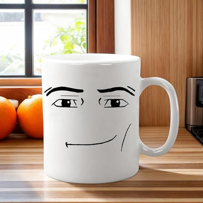 11-Ounce Novelty Face Mug | Funny & Unique Ceramic Coffee Cup for Men - The Perfect Humorous Gift for Birthday, Christmas & Anniversary Tea or Coffee Drinks