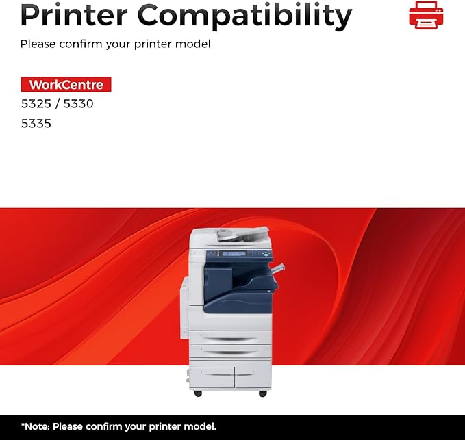 006R01159 High Capacity Toner Cartridge Black 1-Pack with chip Replacement for Xerox 5325 5330 5335 Toner Cartridges Compatible with Xerox WorkCentre 5325 5330 5335 Laser Printer Ink All-in-One Copier