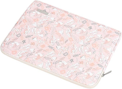 Laptop Sleeve 14 Inch,Waterproof Protective Notebook Case Briefcase Carrying Bag Compatible with MacBook,Acer,Asus, Dell,Lenovo,Microsoft,HP Laptop Cover (Pink Flowers, 15 inch)