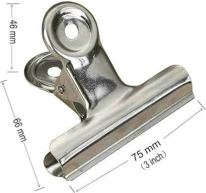 18 Pack Stainless Steel Chip Bag Clips Heavy Duty Food Bags Clamp Clips for Kitchen Office School (3In)
